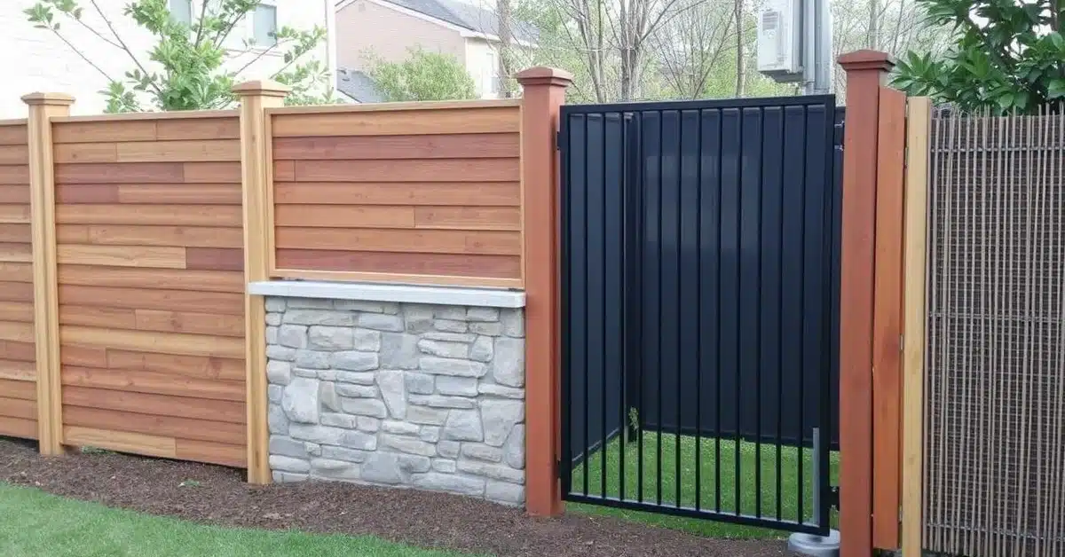 types of privacy fences